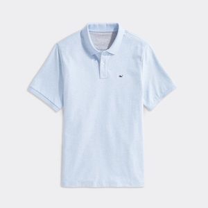 Vineyard Vines Edgartown Pique Short Sleeve Mens Polo Jake Blue L